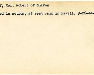World War II, Vindicator, Robert Hariff, Sharon, wounded, at rest, Hawaii, 1944, Trumbull