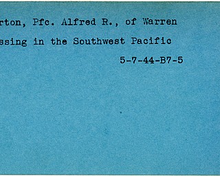 World War II, Vindicator, Alfred R. Horton, Warren, missing, Southwest Pacific, Pacific, 1944