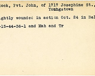 World War II, Vindicator, John Hudock, Youngstown, wounded, Belgium, 1944, Mahoning, Trumbull