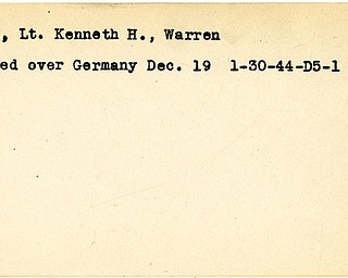World War II, Vindicator, Kenneth H. Jones, Warren, wounded, Germany, 1944