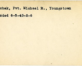 World War II, Vindicator, Michael R. Kaschak, Youngstown, wounded, 1943