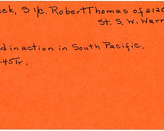 World War II, Vindicator, Robert Thomas Kovack, Warren, killed, South Pacific, Pacific, 1945, Trumbull