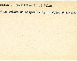 World War II, Vindicator, William P. Loutzenhiser, Salem, wounded, Saipan, 1944