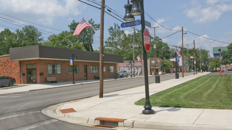 Future plans for the village of Lowellville's development call for condos to eventually be built along the corner of Third and East Water streets, which runs parallel to the Mahoning River. 