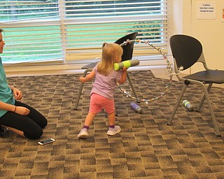 Neighbors | Jessica Harker .Toy Story themed games were set up around the Austintown library's large meeting room June 20 at the Toy Box Takeover event.