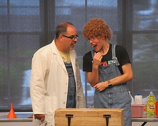 Neighbors | Submitted.Dr. Cletus Beaker and his assistant, Junior, performed the Hillbilly Silly Science show at the Canfield library.