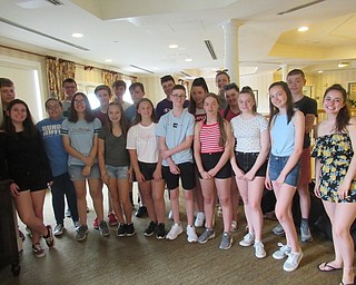 Neighbors | Jessica Harker.Student members of the Ulster Project performed a talent show for senior citizens at the Poland Sunrise Senior Living July 17.