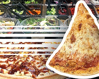 Salvatore’s Pizzeria at the Eastwood Mall New York-style pizza, specialty salads along with its build-your-own salad and wrap bar,  all with the great Salvatore’s flavor.
