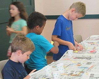 Neighbors | Jessica Harker.Children worked on sand art crafts kicking off the final day of the Explorers Kitchen Chemist Camp at MetroPark Farms.