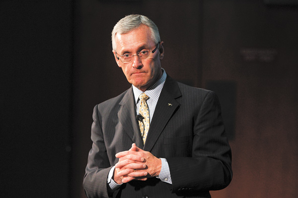 Youngstown State University President Jim Tressel will address the campus condition today.