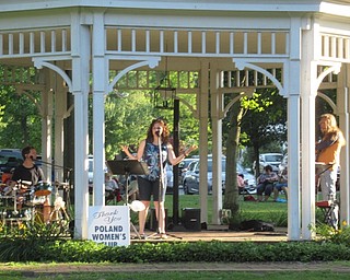 Neighbors | Jessica Harker .Members of Following June performed for community members July 15 at Poland's town hall gazebo.