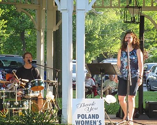 Neighbors | Jessica Harker .Following June performed for community members gathered outside of Poland Townhall July 15 for the Poland Junior Womens Club's annual concert series.