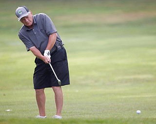 John Beard putts the ball during the Greatest Golfer of the Valley tournament at Mill Creek Golf Course on Friday. EMILY MATTHEWS | THE VINDICATOR