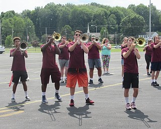 Neighbors | Jessica Harker.Members of the Boardman band performed their show in preperation of the school's Band Night on Aug. 16 at the Boardman High School.