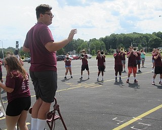 Neighbors | Jessica Harker.Boardman seniors assisted in conducting the band as they prepared for the school's annual Band Night performance on Aug. 16.