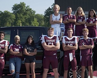 Neighbors | Submitted.The Boardman Boosters recently annouced that Sweeney Chevy Buick GMC made a $42,000 donation for the third and final phase of Spartan Stadium. Pictured are Boardman student athletes, from left, (front) Nate Thompson, Keimanni Boyd, Isabella Rousch, David Merdich, Tyler Peterson, Ryan Johnston, Conner Miller; (back) Mitchel Dunham, Angel Perez, Hope Burford and Isabella Alvarico.