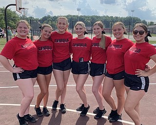 Neighbors | Submitted.Canfield High School basketball cheerleaders were on hand at the Canfield Boys Basketball Boosters Community Cookout to pump up the crowd on Aug. 20.
