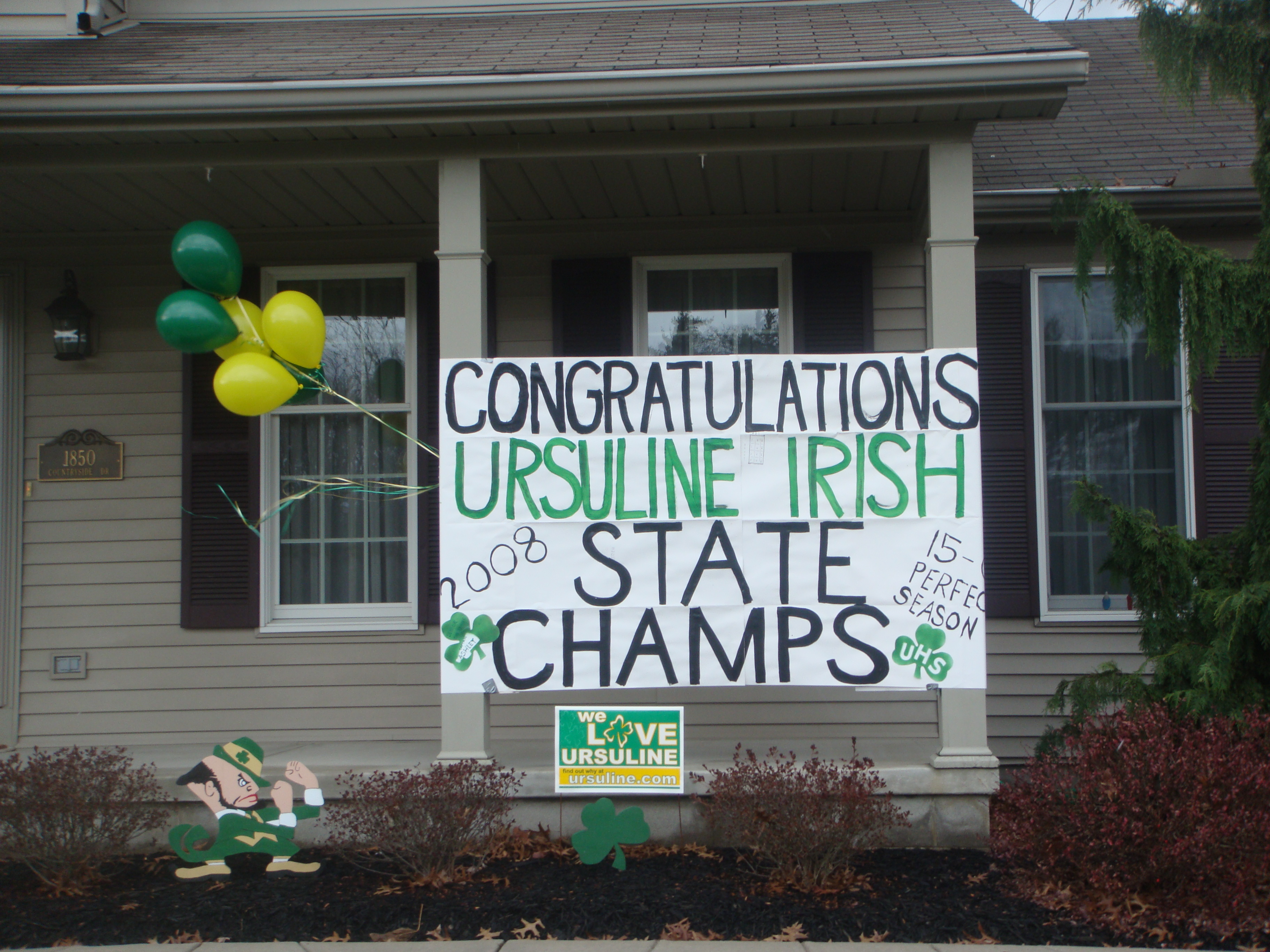 Congratulations Ursuline Irish State Champs!