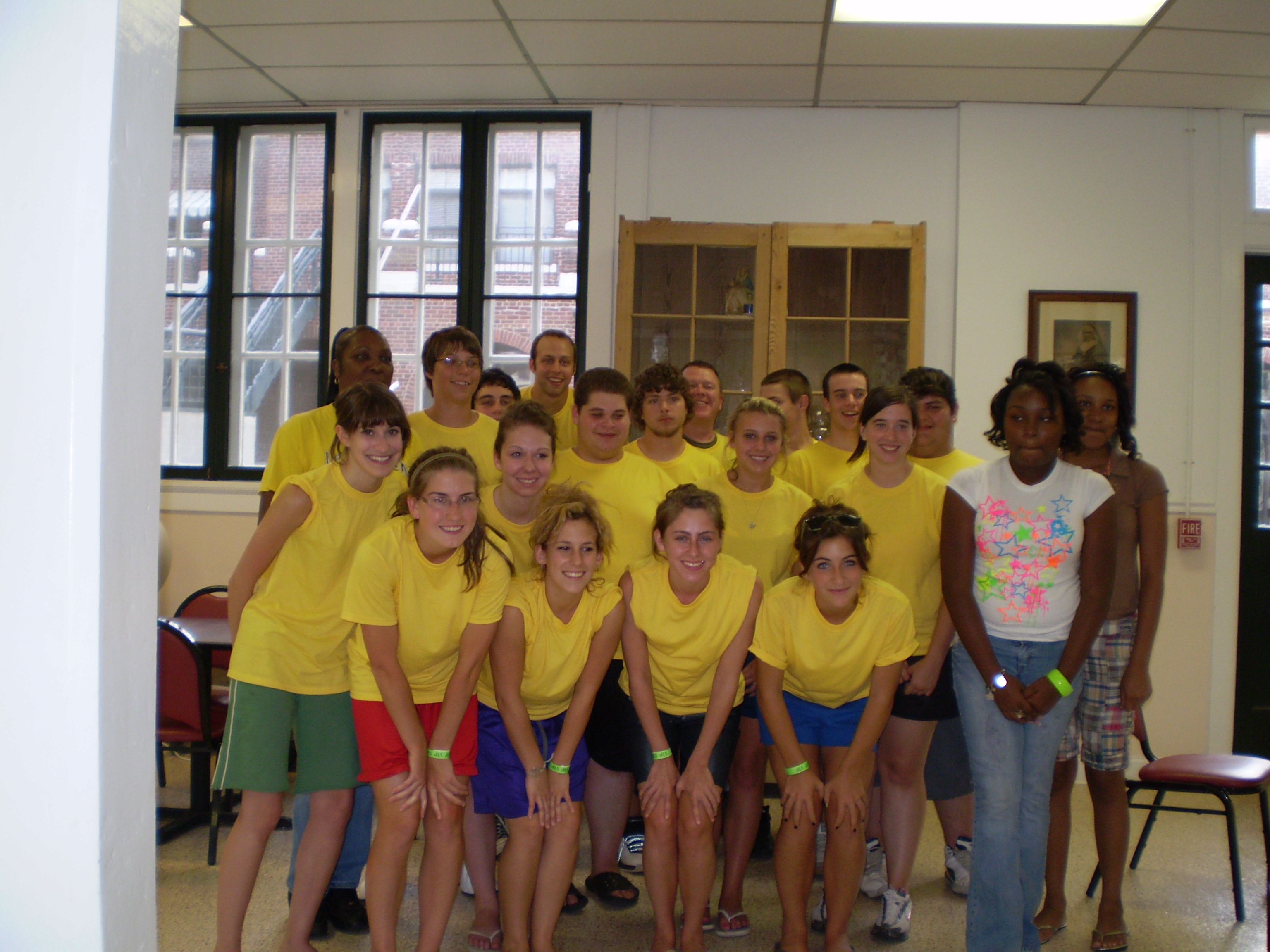 Lisa, Kelly, and Brittany with us at dinner.