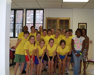 Lisa, Kelly, and Brittany with us at dinner.