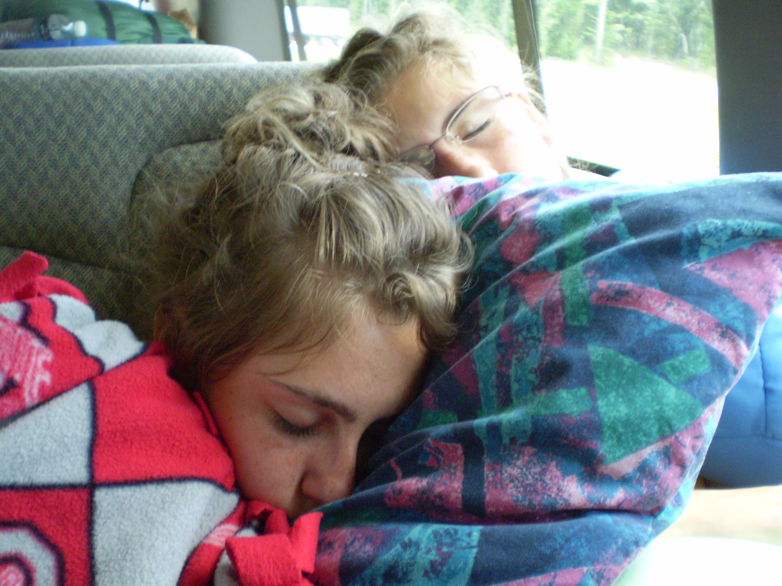 Sleeping on the van