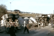 Truck Overturned