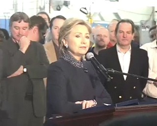 Hillary Clinton speaking at Lordstown
