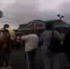Lines outside Papa John's