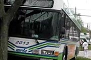 WRTA bus, van collide