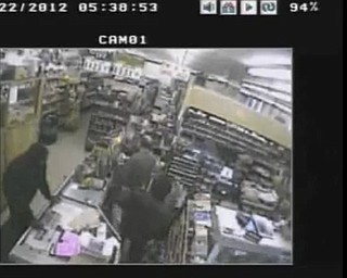 Grocery store robbery and beating