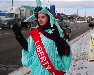 Dressed As The Statue Of Liberty