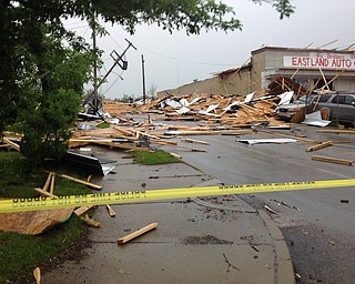 Storm damage in Youngstown