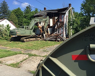 Demolition work in Youngstown
